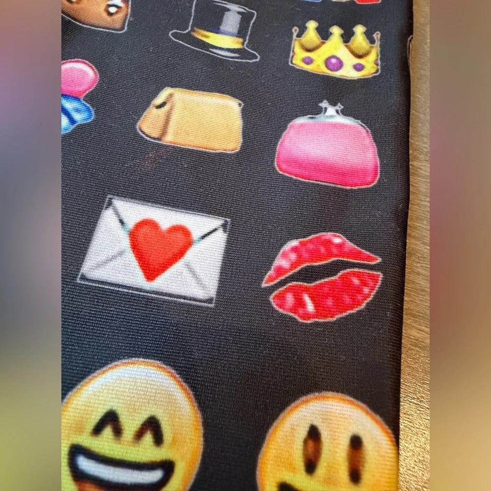 Designer! Emoji & Candy Print Kids Leggings